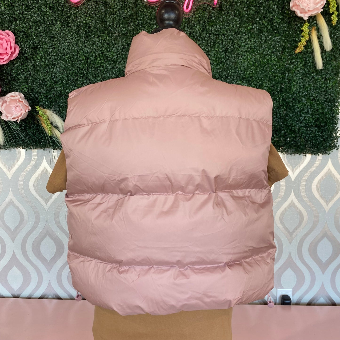 A1191 Pink Puffer Vest