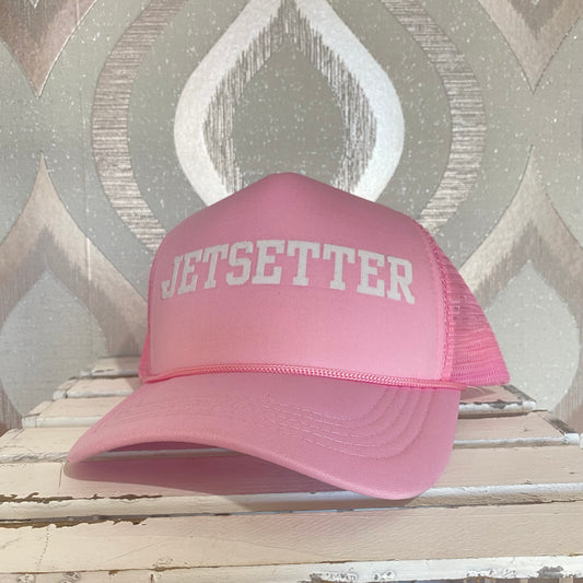 H107 Pink "Jetsetter" trucker hat