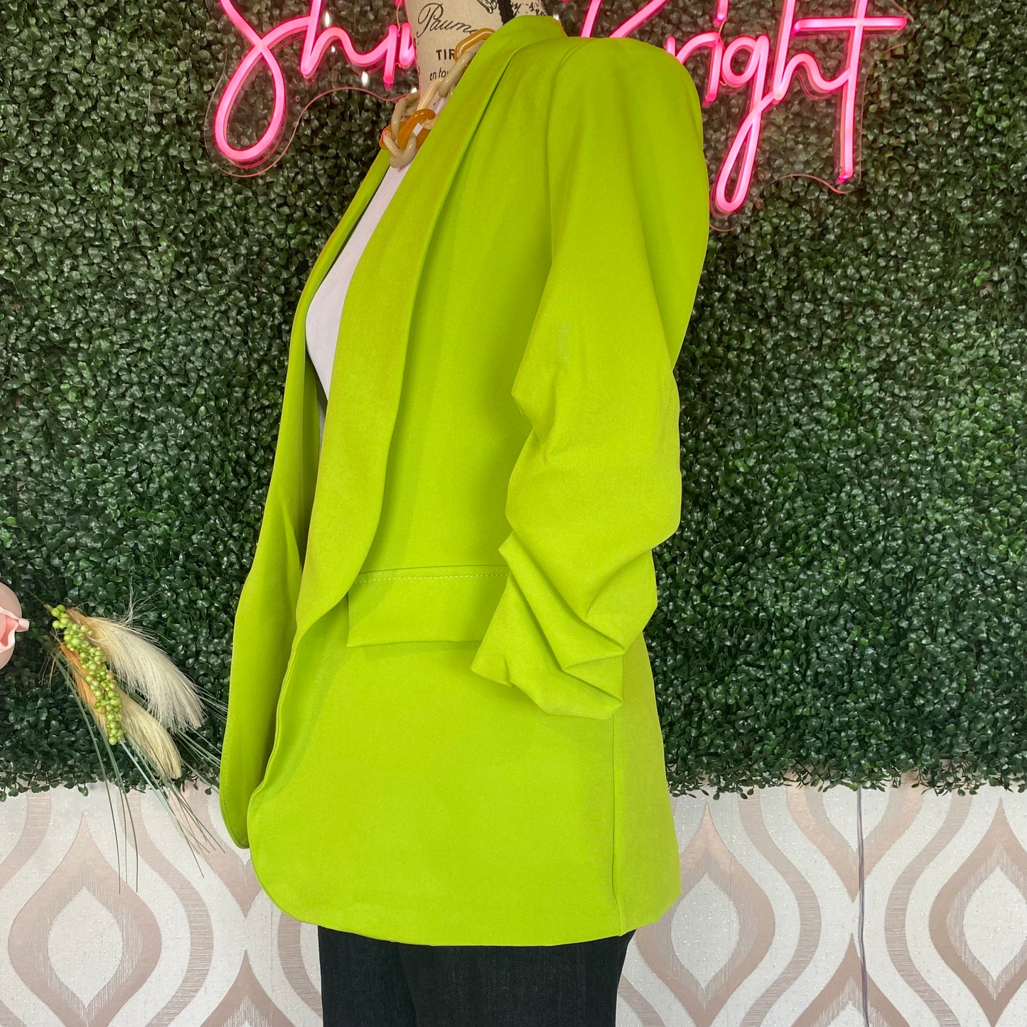 A1379 Lime green blazer