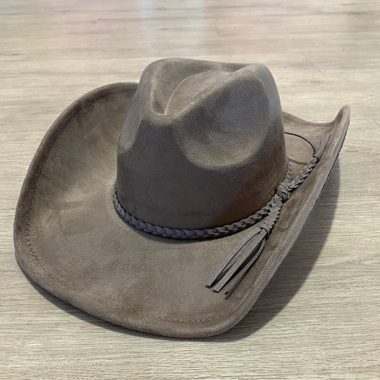 H111 Taupe cowboy hat