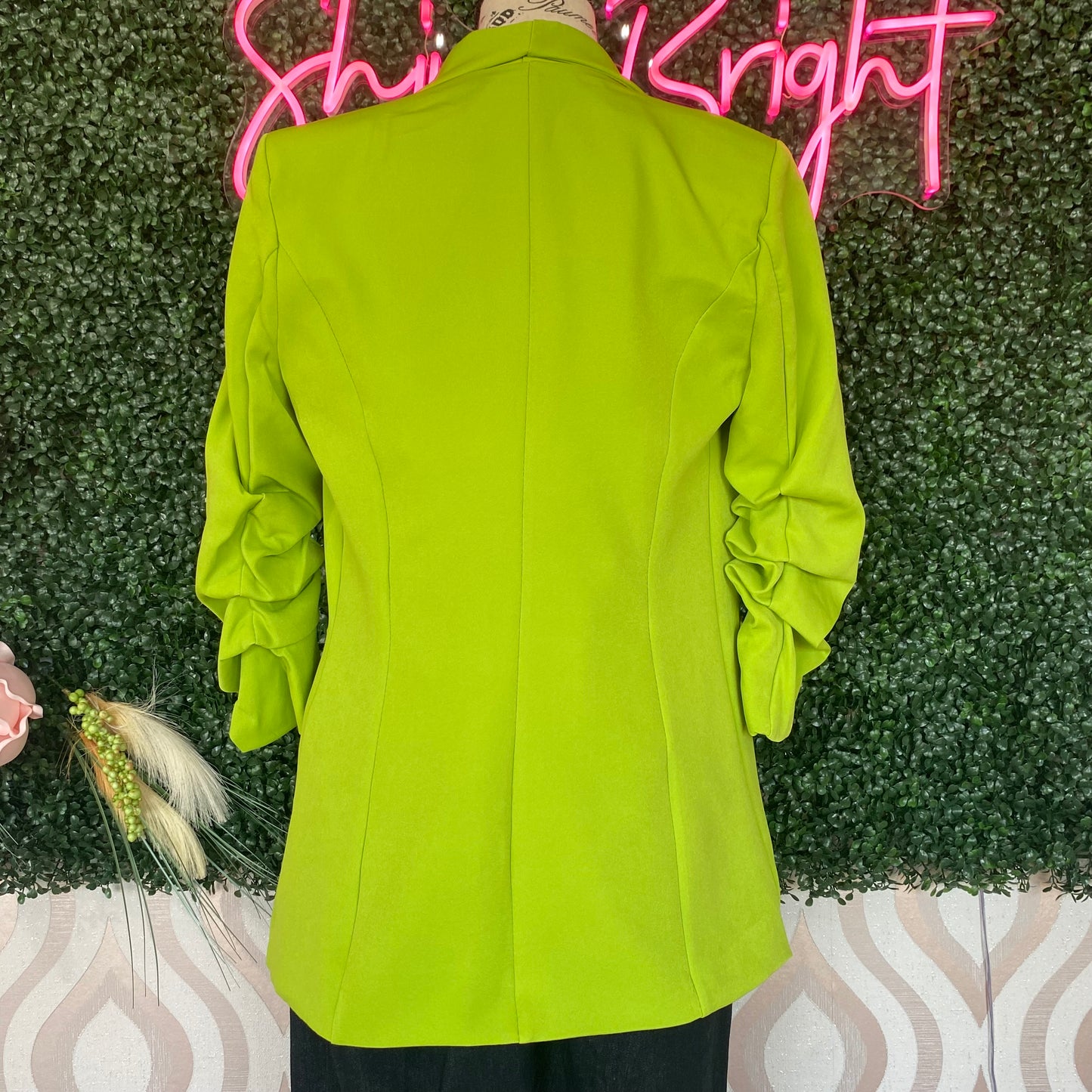 A1379 Lime green blazer