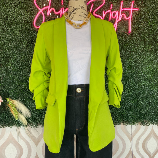 A1379 Lime green blazer