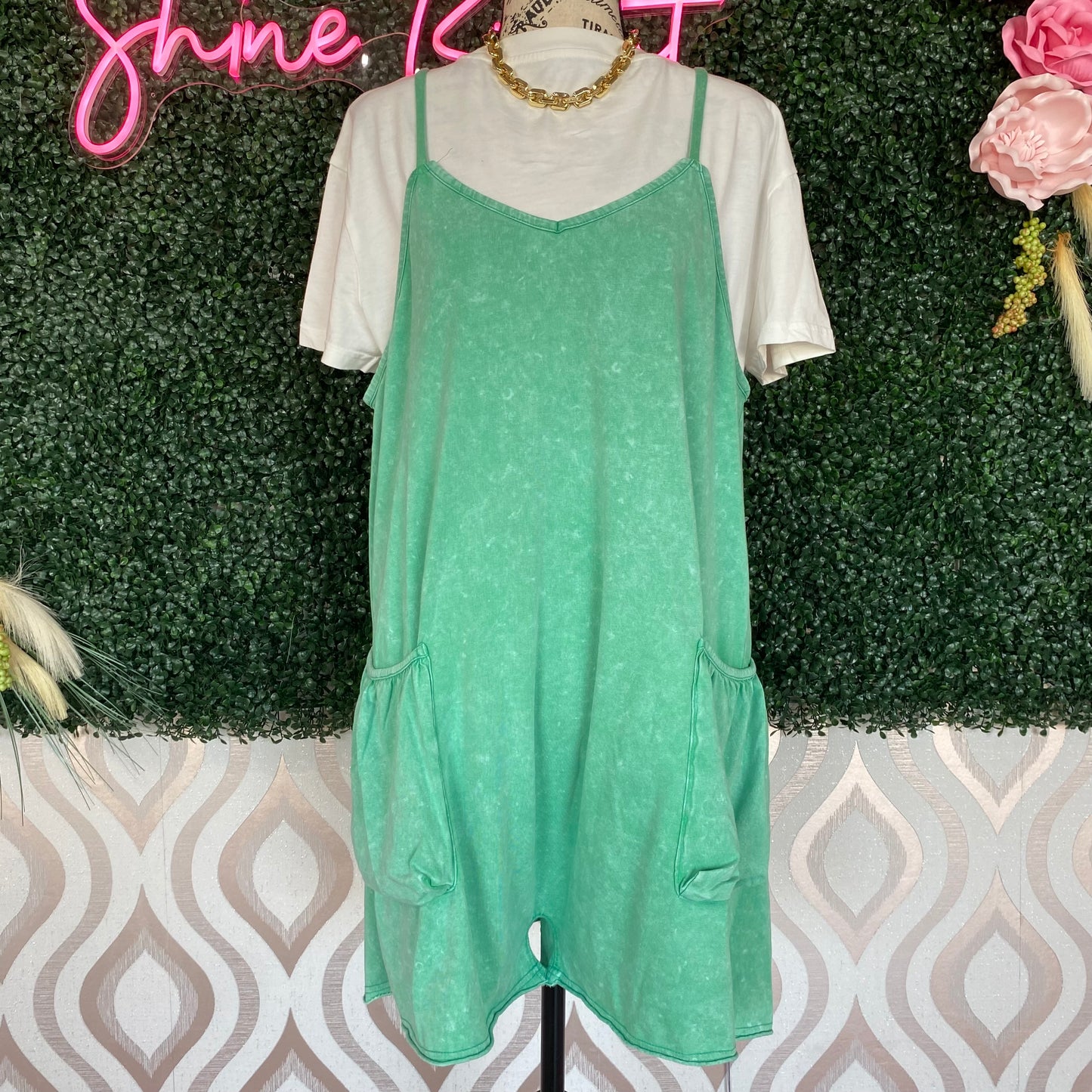 A1312 Green Romper