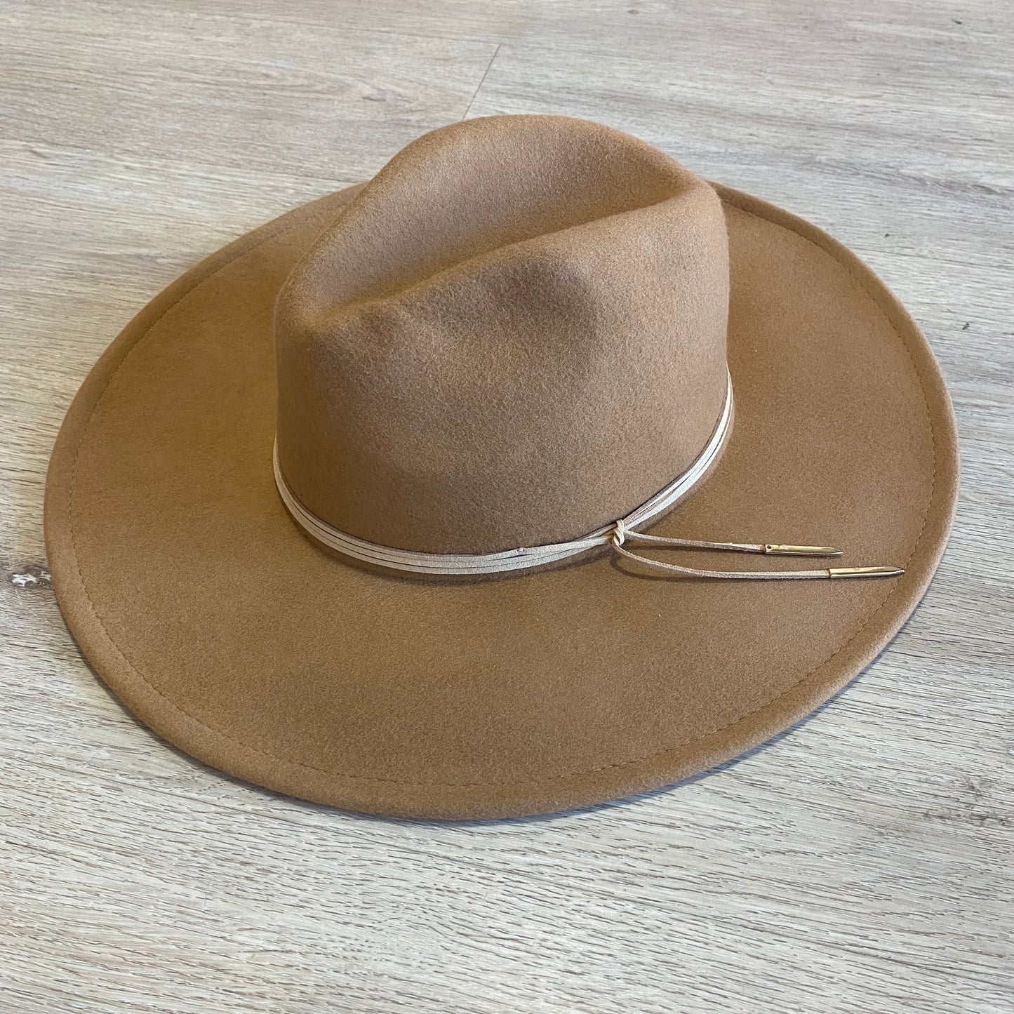 H108 Camel fedora hat